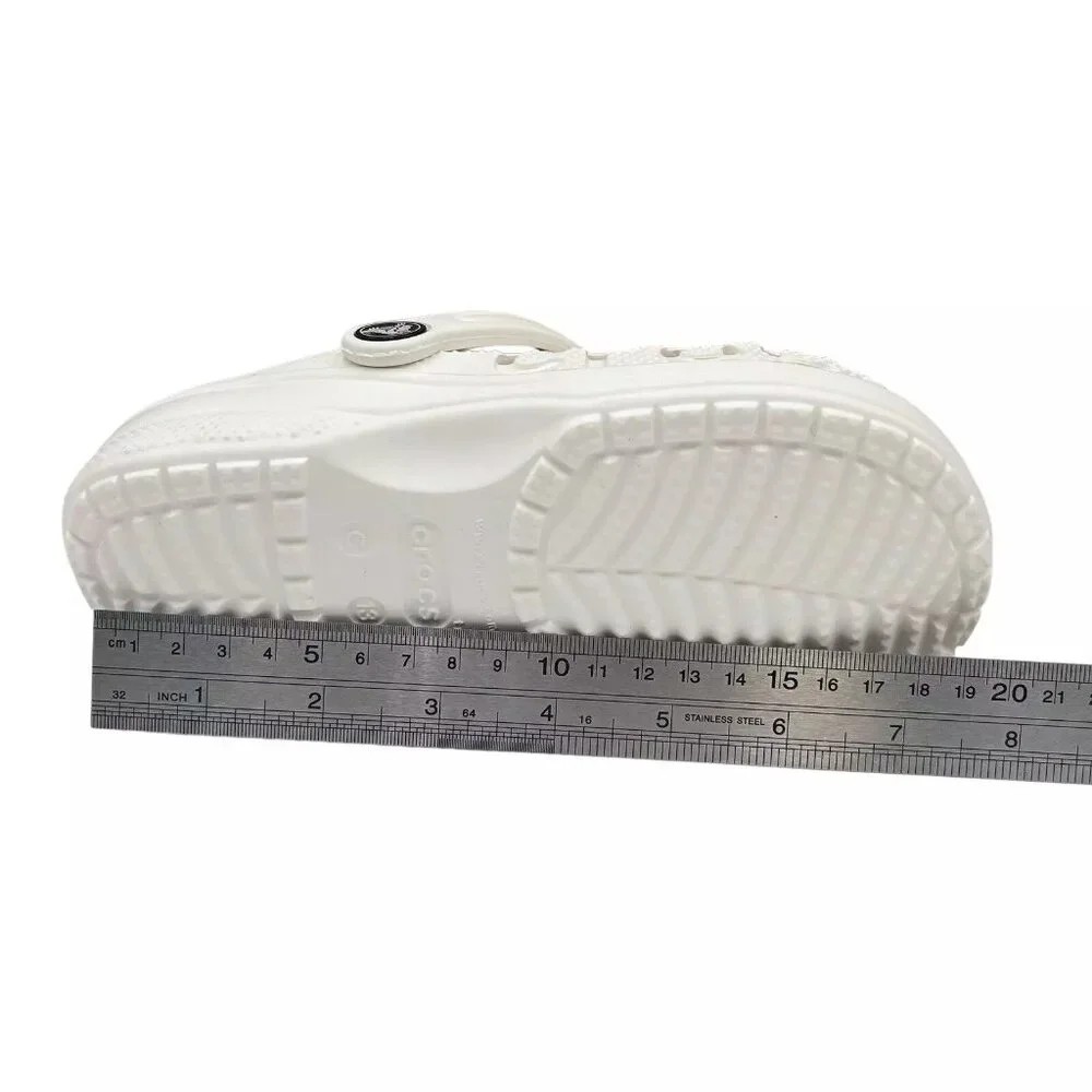 Crocs Baya Little Boy's/Girl's Slip-on Clogs Size‎ 13 Solid White Water Friendly